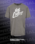 No Limits - Gray Acid Wash T-Shirt