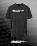 Protential Fitwear - Black Acid Wash T-Shirt
